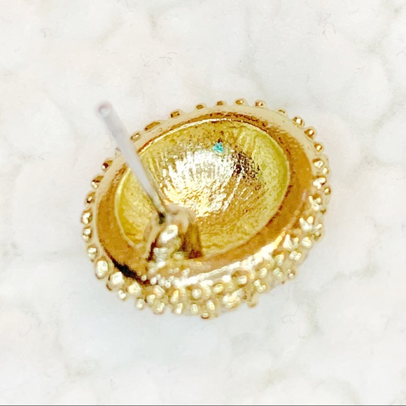 Cubic Zirconia Button CZ Earrings - Picture 6 of 8